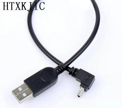 USB 2.0 남성 플러그 90도 각도로 미니 USB 5Pin 어댑터 데이터 케이블