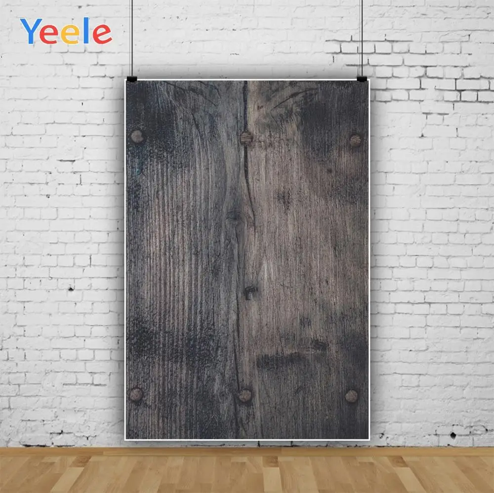 

Wood Plank Backdrop Photocall Grunge Texture Iron nail Photography Customizable Photographic Wooden Background For Photo Studio
