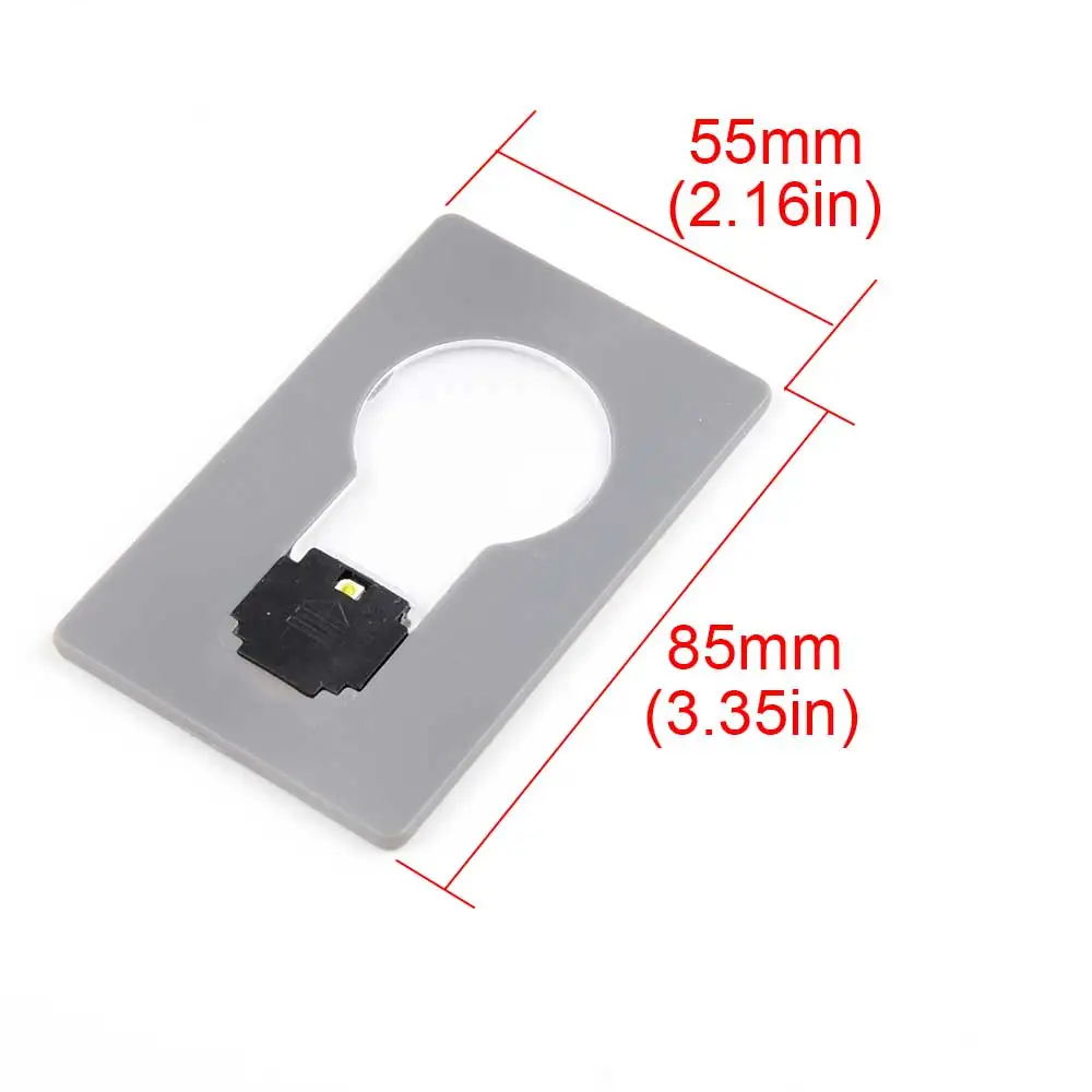 Уличный мини светодиоды лампа Кредитная карта ltra thin портативная карточка