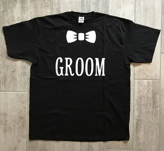 

Groom, groom t-shirt, stag party t-shirt, black tshirt, groomsmen t-shirt-D422