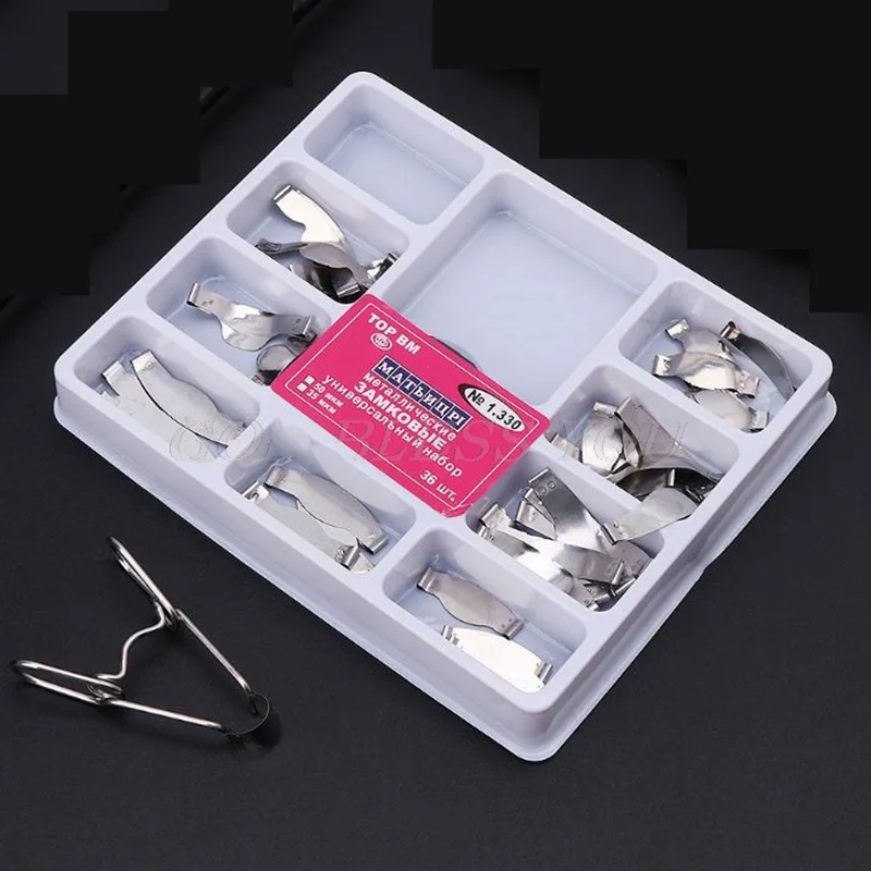 

Dental Matrix No.1.330 Sectional Contoured Metal Matrices with Spring Clip Universal Kit for Teeth Replacement Dentist Tools