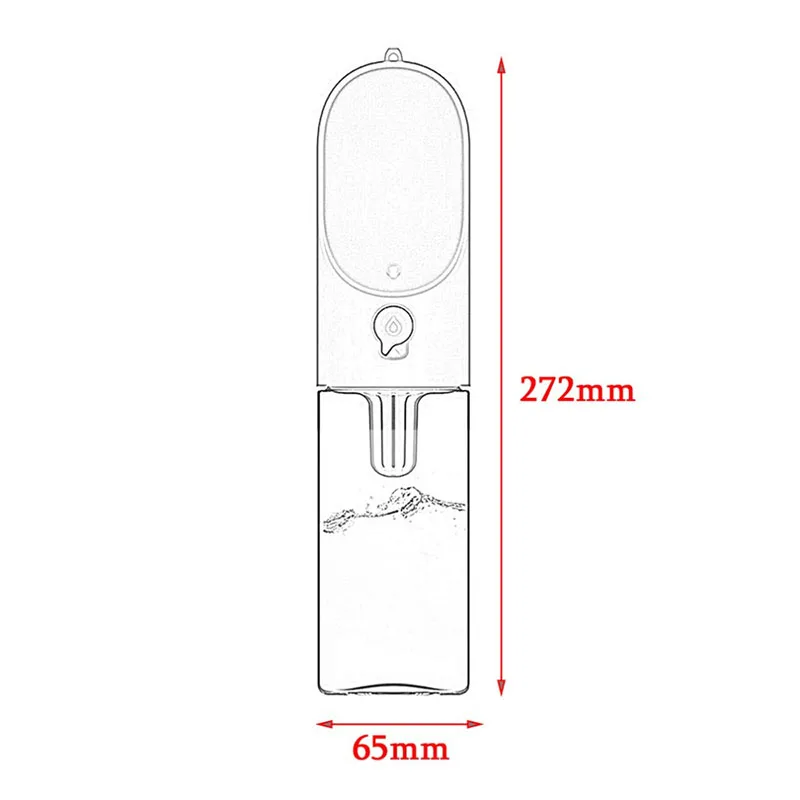 New 400ml Portable Pet Dog Water Bottle Bowl Kettle Outdoor Travel Drinking Feeder Storage Container | Дом и сад