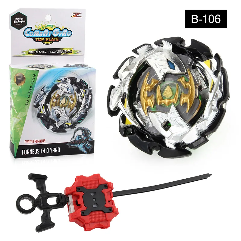 B106 In Box B110 Bey blade Burst без пускового устройства и коробки левого манёвра Bayblade Металл Fusion волчок Bey Blade лезвия игрушки - Цвет: B106 In Box