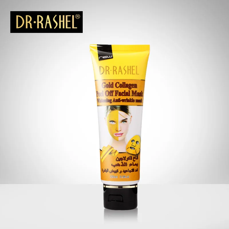 Face Mask Gold Collagen Peel Off Facial Maske Whitening Anti-Wrinkle Masker Beauty Masks DR.RASHEL 120 ML | Красота и здоровье
