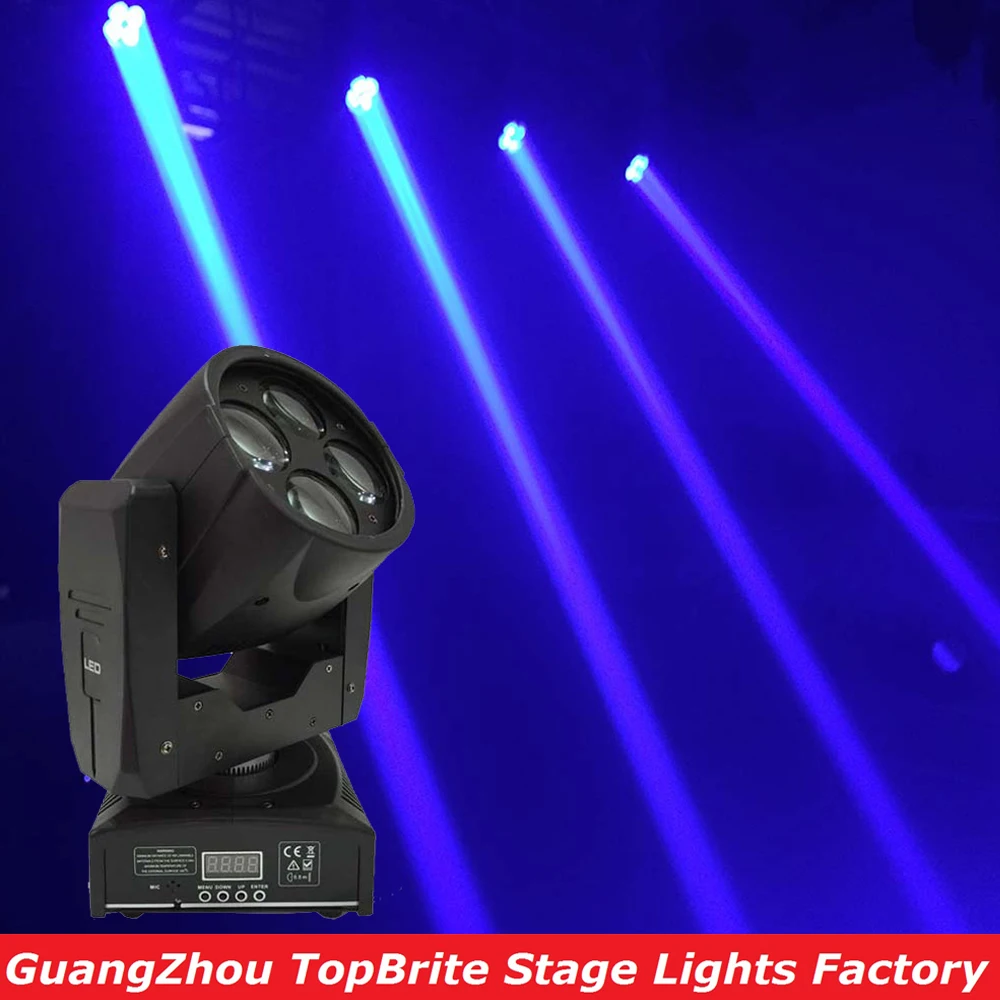 

Factory Price High Quality 60W Led Beam Moving Head Light 4x15W Super Bright Mini Stage Lighting For Christmas Laser Projector