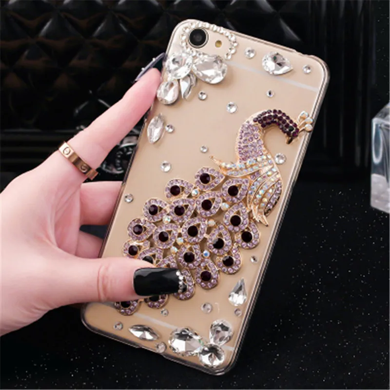 Miss Bling Роскошный горный хрусталь Павлин Кристалл алмаз для Samsung GalaxyA9 A8 A7 A6 A5 2018 J8 J7
