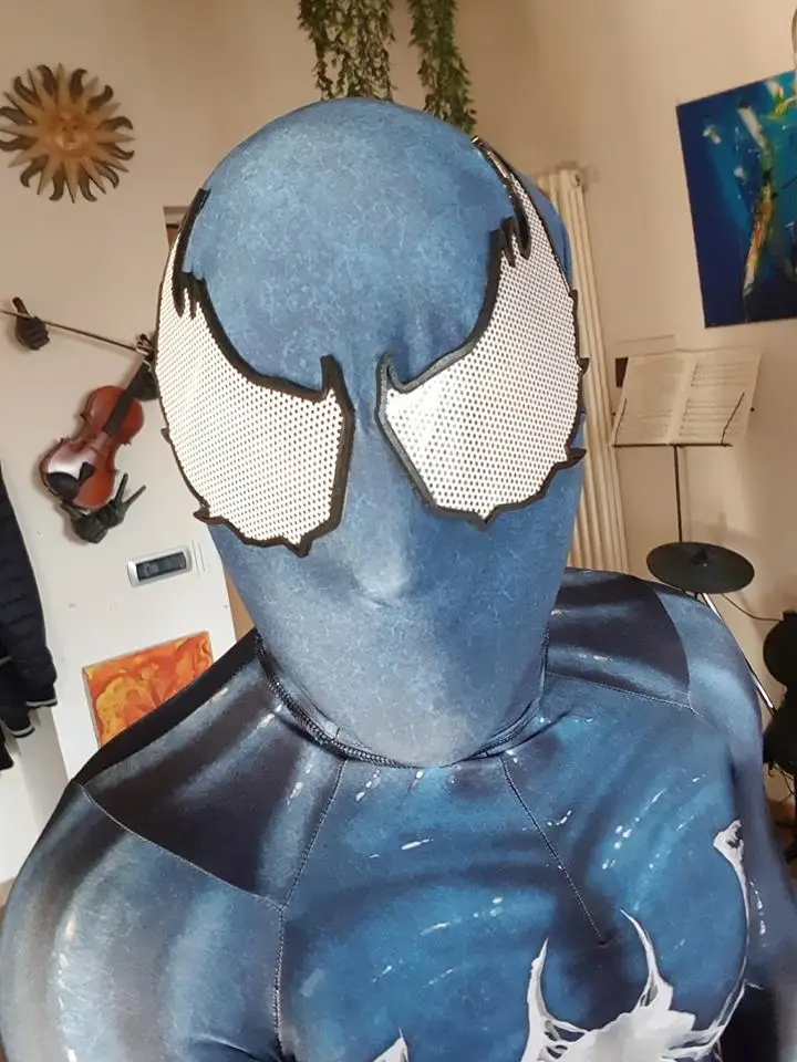 Venom symbiote, костюм Человека-паука, косплей, Хэллоуин, зентай, костюм, черный, Человек-паук, Супергерой, костюмы для взрослых/детей/на заказ
