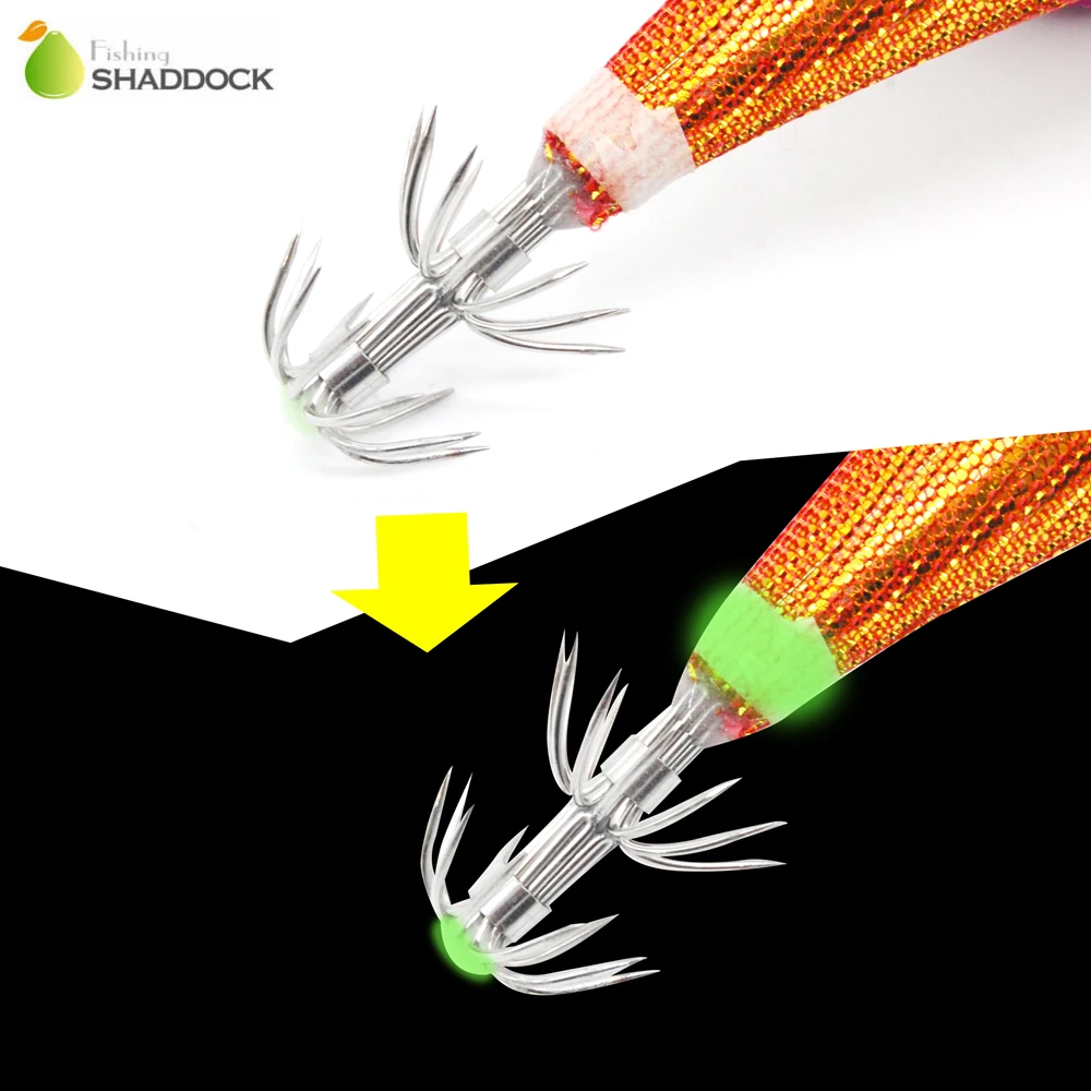 Shaddock Fishing 5 шт. жесткие пластиковые приманки для ловли осьминога кальмаров
