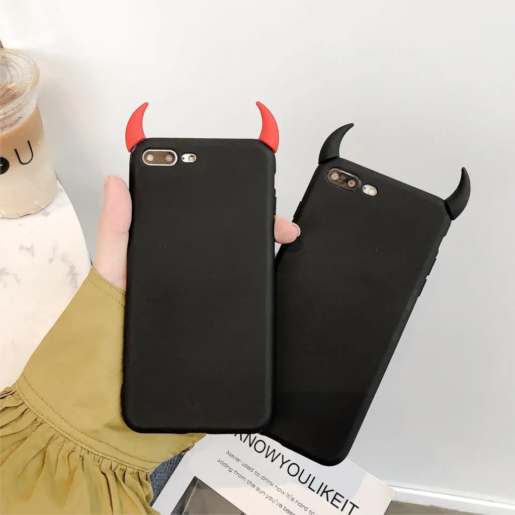 Мягкий чехол с изображением дьявола рога демона и угла для Huawei Honor 8X Play Mate 9 10 20 30 Nova