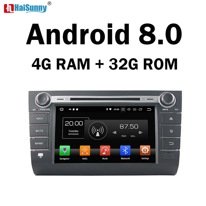 Haisunny 4G Оперативная память Android 8 0 автомобильный DVD для Suzuki Swift 2004-2006 2007 2008 2009 2010 32G