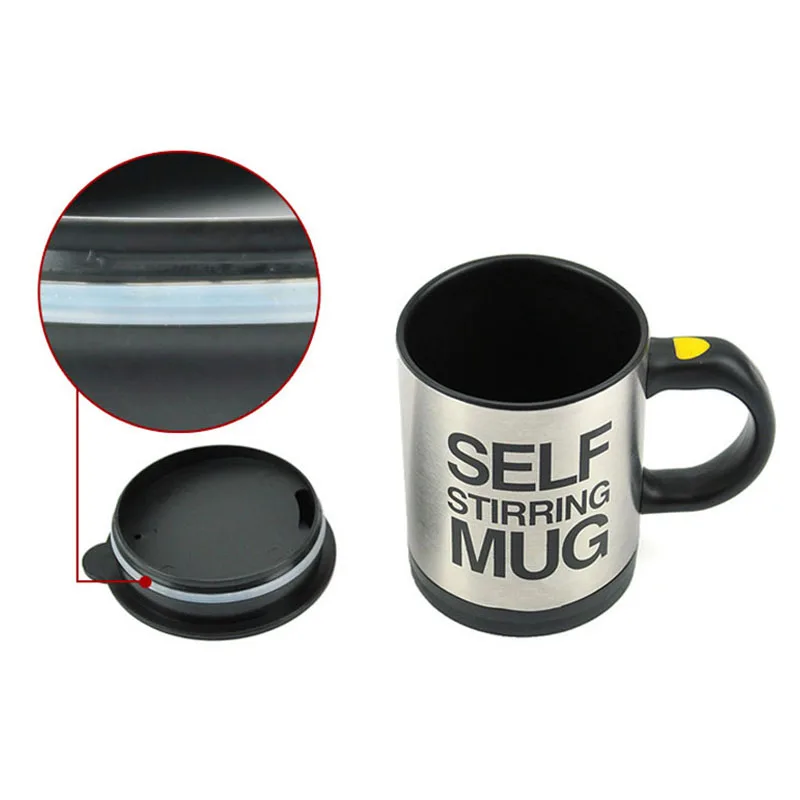 Кофейные кружки с двойной изоляцией 400 мл|self stirring coffee mug|smart mugmug automatic |