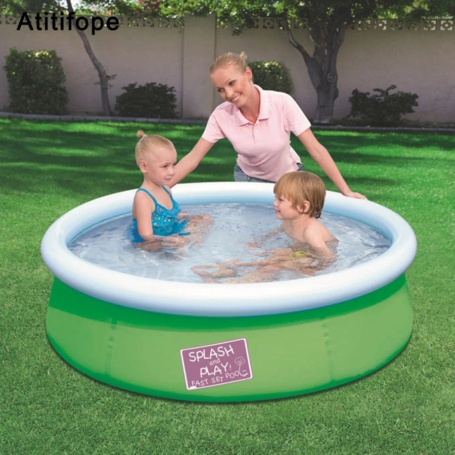 Детский надувной бассейн большого размера утолщенный для детей девочек и - Фото №1