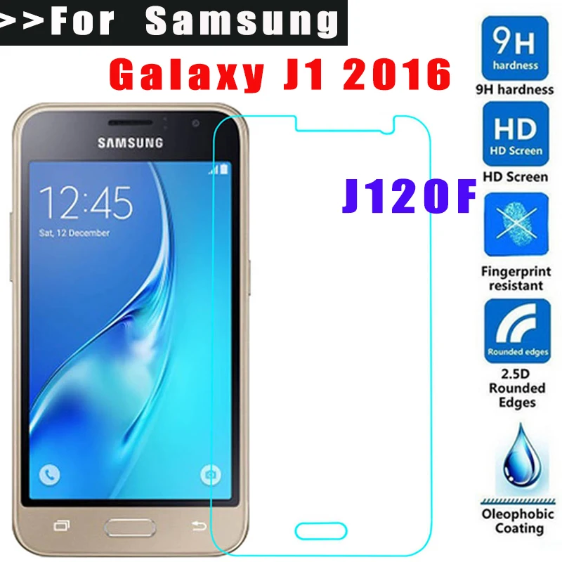 

10 шт. закаленное стекло для Samsung Galaxy J1 J120F 2016 SM-J120F Защитная пленка для Samsung J 120F 2016 J120F J120