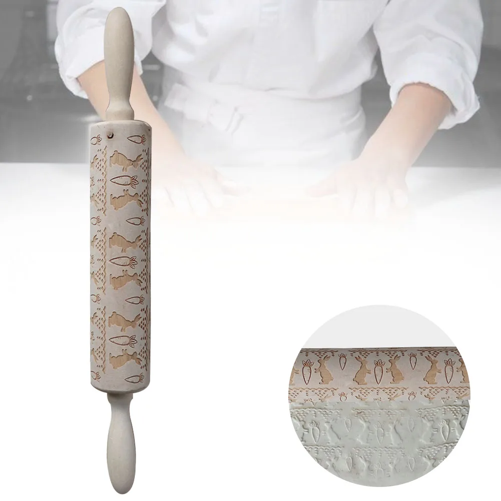 Легко чистить ручные резные инструменты для выпечки Кухня DIY ПАСХАЛЬНОЕ Печенье