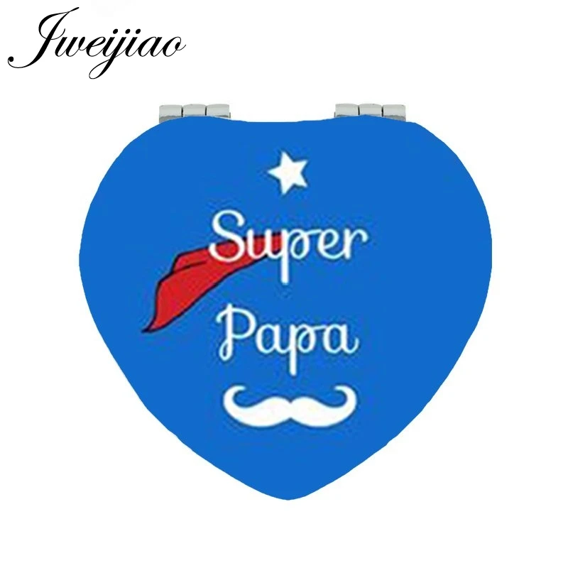 JWEIJIAO мультфильм фото лучший папа макияж зеркала любовь супер портативное