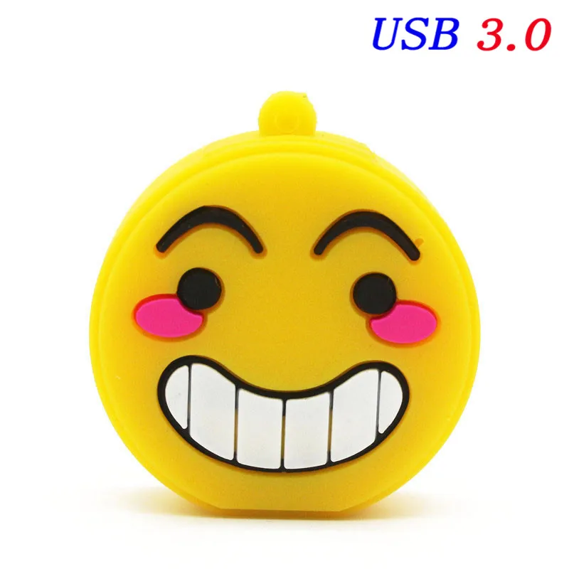 2 JASTER мультфильм горячий Usb 3,0 высокоскоростной мультфильм смайлик пакет USB флэш-накопитель 64 ГБ 32 ГБ 16 ГБ 8 ГБ 4 ГБ флеш-накопитель фактическая емкость - Цвет: 2