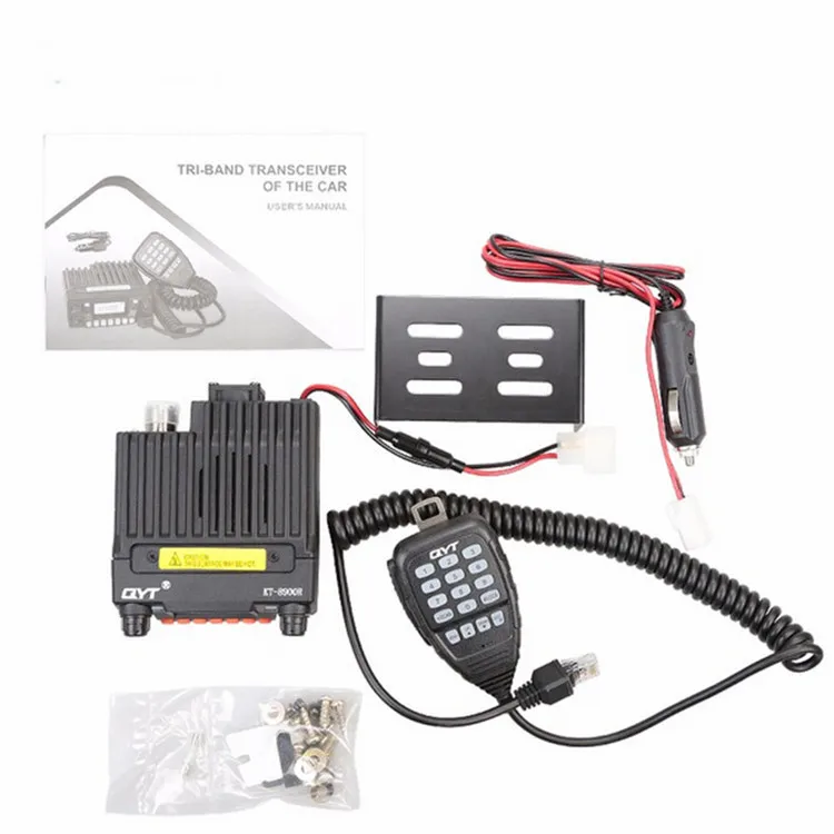 Трехдиапазонная мини-Автомагнитола QYT KT-8900R Comunicador UHF:400-480MHz/VHF:136-174MHz 240-260MHZ 25W Ham Mobile