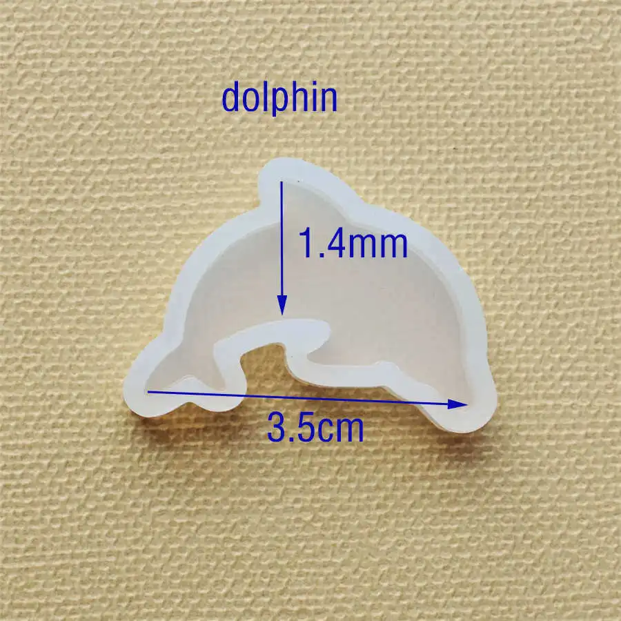 dolphin SNASAN силиконовая форма для ювелирных изделий милое животное, кошка, кролик, олень, дельфин, смола, силиконовая форма, инструмент ручной работы, DIY формы для эпоксидной смолы - Цвет: dolphin