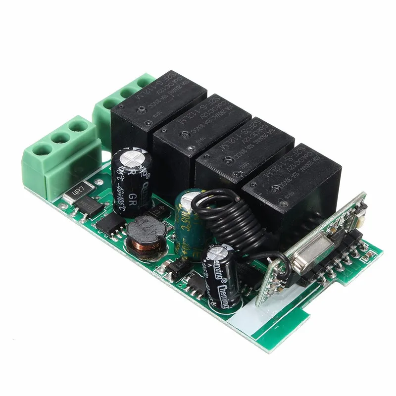 Беспроводной РЧ переключатель 220 В 4 канала 12 в пост. Тока 433 МГц|switch dc|220v wireless control
