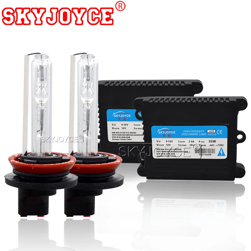 Ксеноновая лампа SKYJOYCE 55 Вт светильник фара H1 H7 H11 9005 9006 4300k 5000k 6000k 8000k HID тонкий