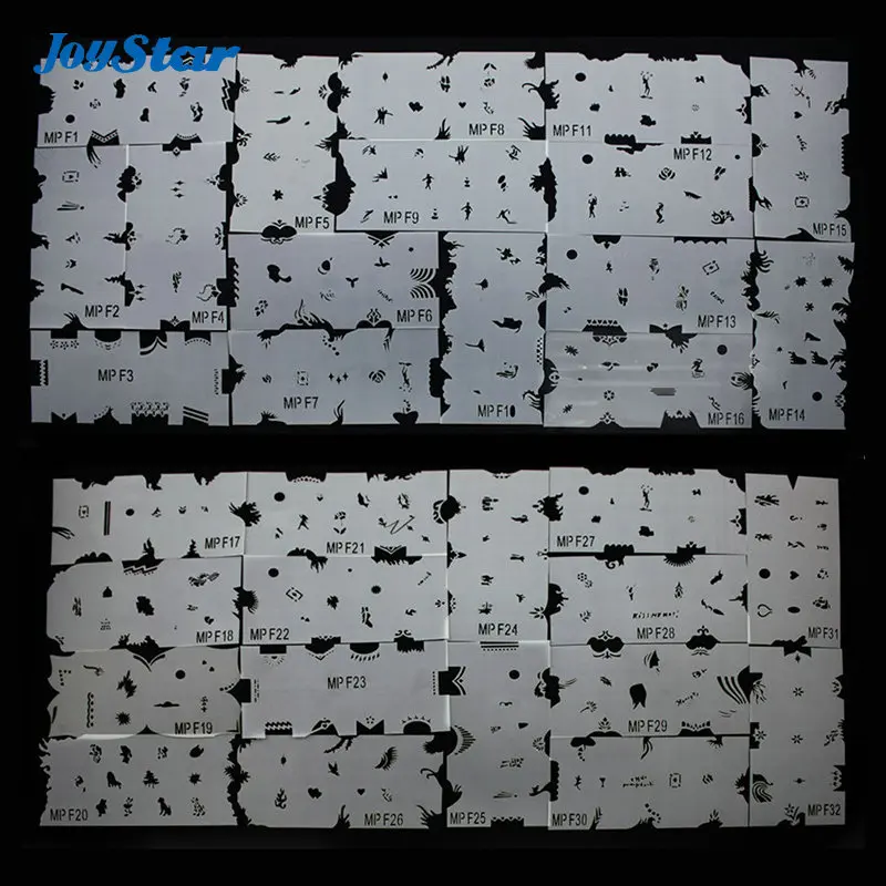 Аэрограф для дизайна ногтей трафареты 8 листов более 80 дизайнов в наличии детей