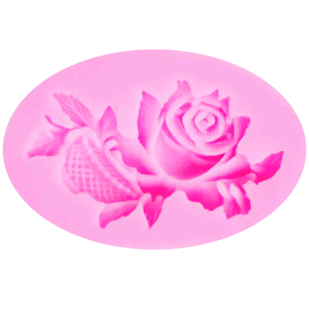Epoxy UV Resin M752 Hot Rose Leaf Silicone Mold Fondant Cake Decorating Chocolate Candy Decoration random color | Дом и сад