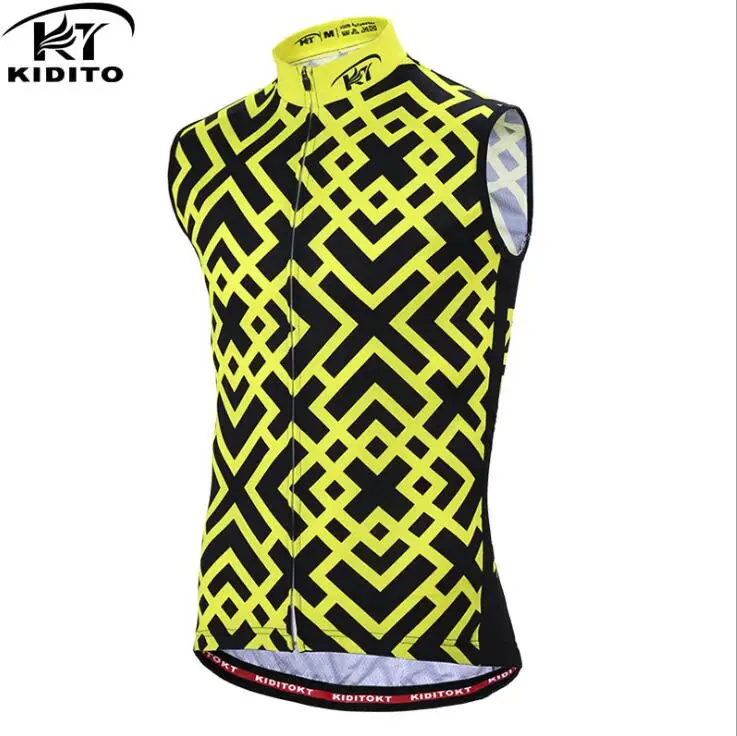 Cycling Jersey only KIDITOKT летняя майка без рукавов для велоспорта MTB велосипед Джерси Ropa Ciclista Hombre Майо Ciclismo гоночный велосипед одежда для мужчин - Цвет: Cycling Jersey only