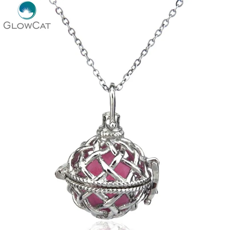 K33 серебряный круглый крест диффузор ожерелье для женщин ароматерапия сталь 16