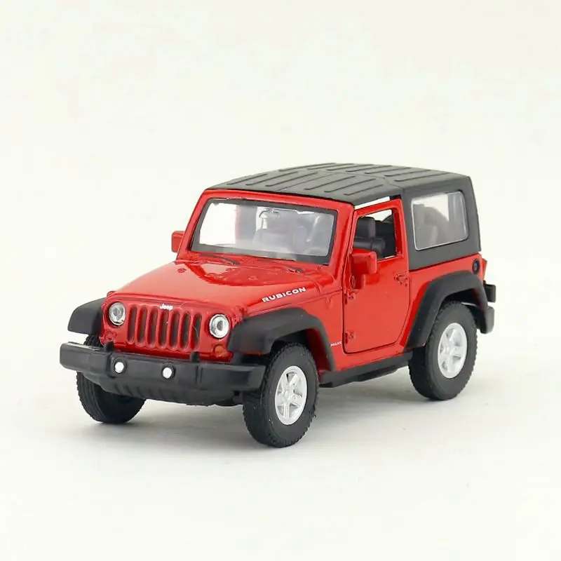 WELLY Toy/Модель литья под давлением/1:36 весы/2007 Jeep Wrangler Ribcon SUV/вытяните заднюю крышку