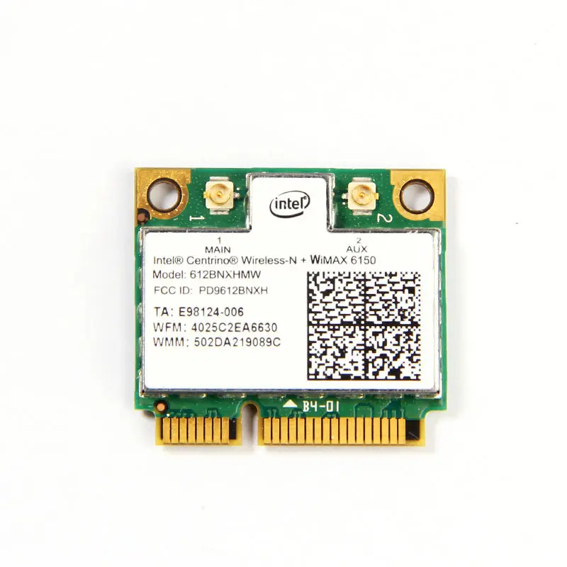 

Для двухдиапазонной 6150 612BNXHMW 300Mbps беспроводной-N Wifi половинная мини PCI-E Wlan-карта