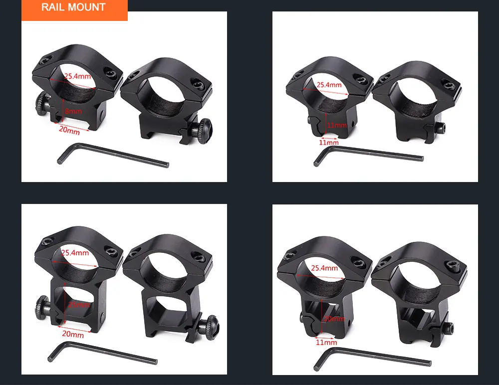 Охотничья оптика Riflescope 3-9x32 AOL красный зеленый Mil точка с подсветкой сетка угловой интегральный Зонт тактический прицел для ружья