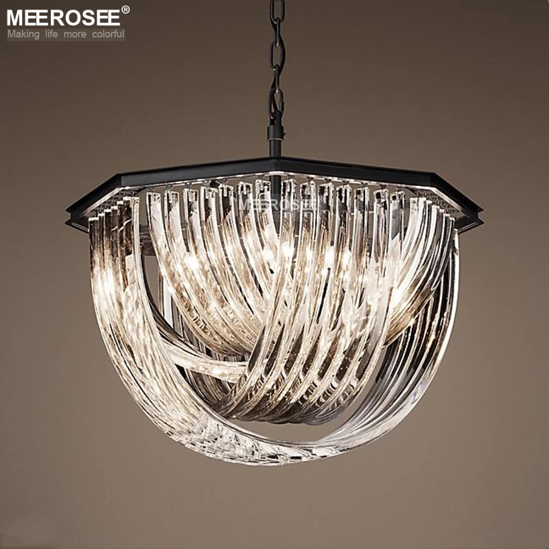 Винтажный светильник для люстры подвесной с кристаллами ресторана фойе