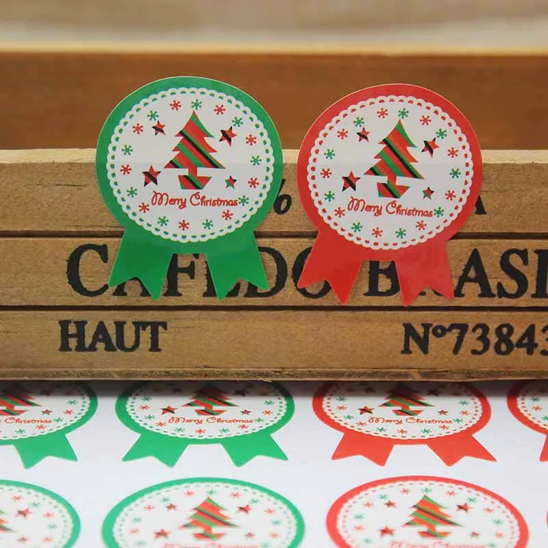 120 шт. винтажная Рождественская серия знак дизайн сделай сам подарки/карамельные