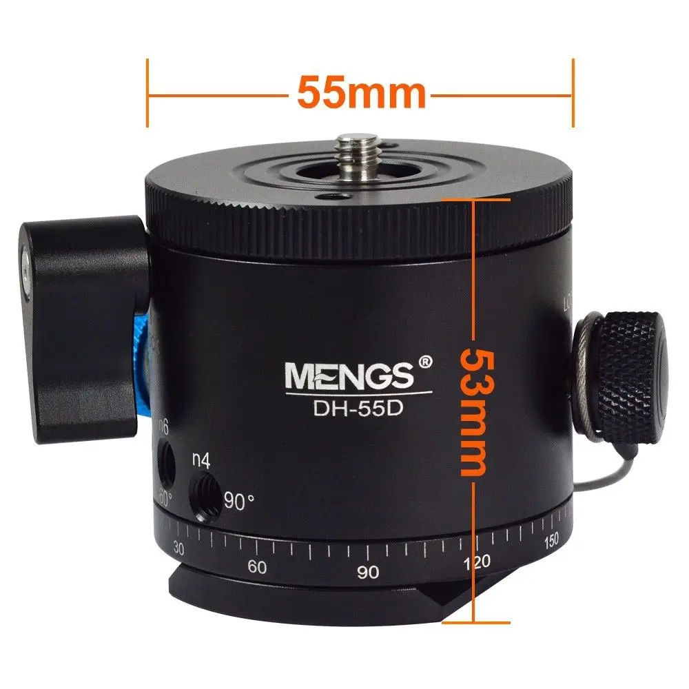 Алюминиевый панорамный штатив MENGS с поворотной головкой и указателем на 360