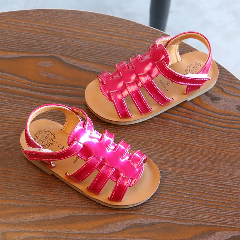 2018 детские летние пляжные сандалии Нескользящая повседневная обувь на плоской