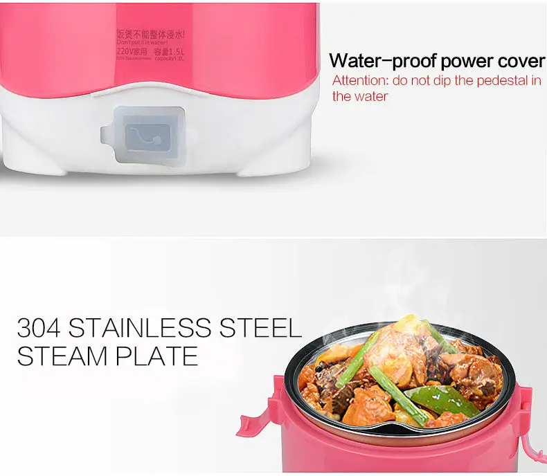 Многофункциональный Электрический мини отпариватель для рисоварки Портативный