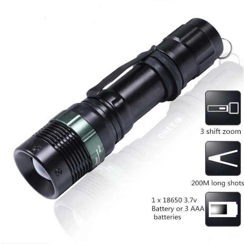 SIPIK 1200 LM Масштабируемые CREE XM-L T6 светодиодный вспышка светильник фонарь зум лампа