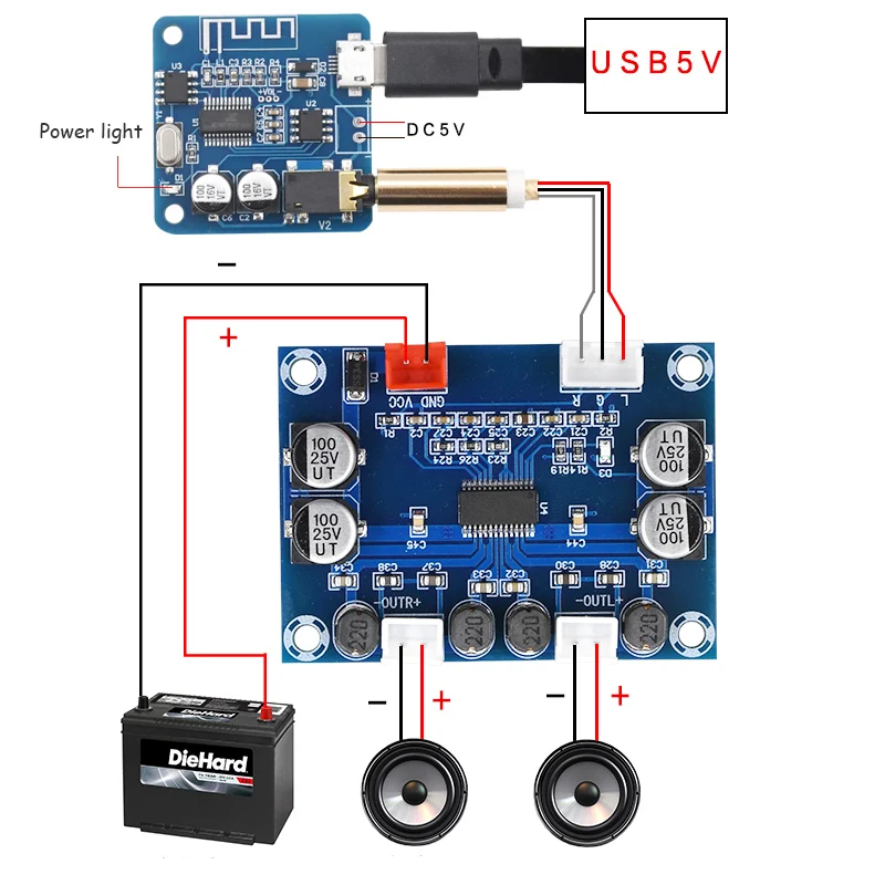 Новое обновление 5,0 Bluetooth модуль без потерь передача Bluetooth приемник Bluetooth декодер плата модификация DC 5 В XH-A252