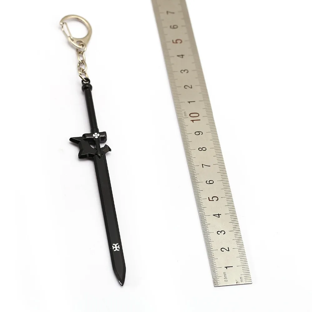 Аниме Sword Art Online SAO Swords металлические брелки Kirigaya Kazuto Kirito Excalibu Asuna Elucidator ножны игрушки на цепочке для ключей