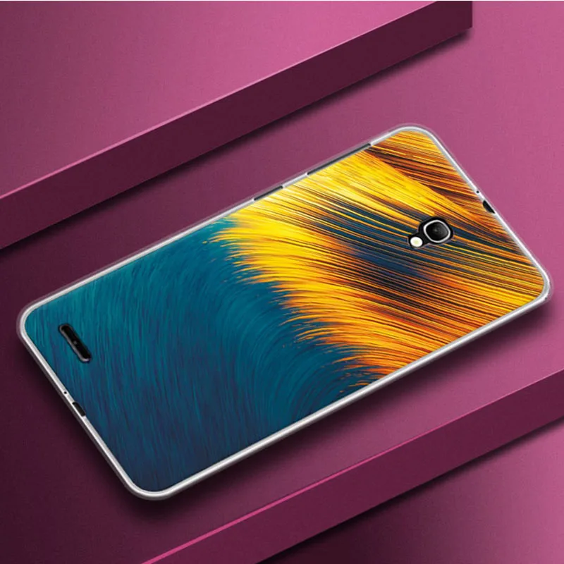 Мягкий чехол для телефона из ТПУ с экзотическим природным пейзажем Alcatel Pop 2 7044