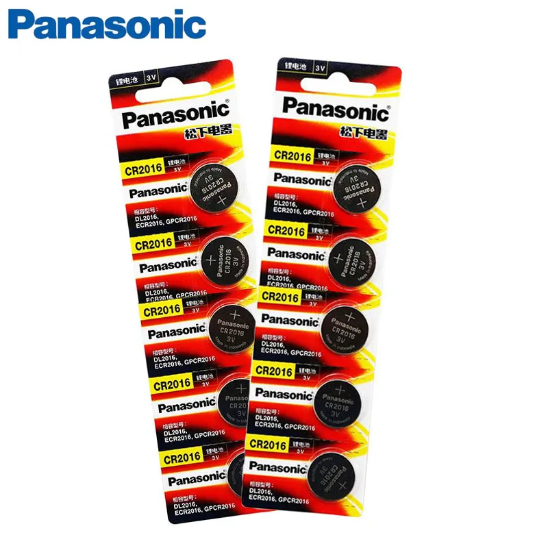 10 шт. аккумулятор для PANASONIC cr2016 3v кнопочные батарейки для часов компьютера cr