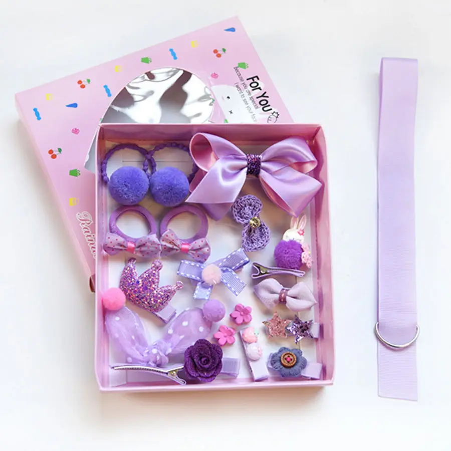 12 with box 18 шт./компл. милые детские волосы для девочек заколки заколка для волос, заколка для волос аксессуары украшения для детей hairclip головной убор заколка для волос Головные уборы - Цвет: 12 with box