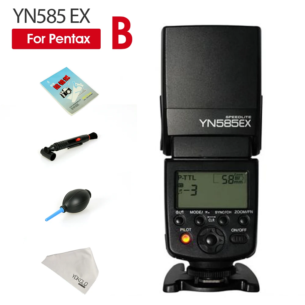 2018New Yongnuo Вспышка YN585EX P TTL Беспроводная вспышка Speedlite для Pentax K 70 50 1 S1 K3II K5 K50 KS2 K100