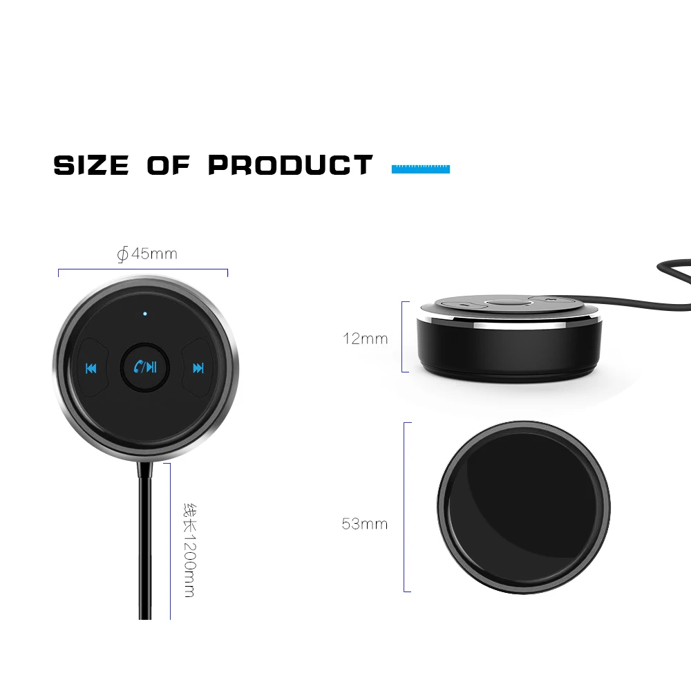 VAORLO Bluetooth 4 1 приемник беспроводной автомобильный комплект свободные руки с