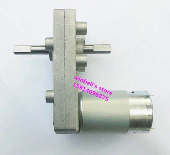 555 двойной выходной вал постоянный ток мотор-редуктор, большой крутящий момент мотор 6 в, 12 В, 24V со всеми видами скорости