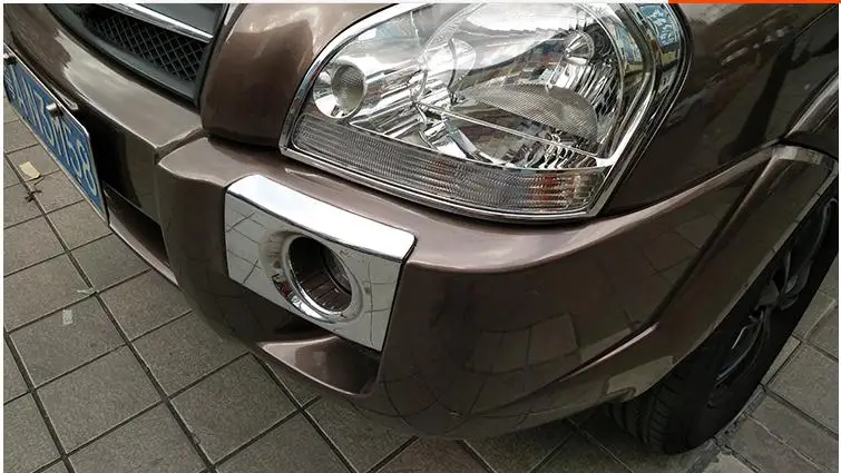 Для hyundai Tucson 2004 2005 2006 2007-2010 2012 противотуманная фара рамка противотуманная фара крышка противотуманная фара украшение для pajero спортивные аксессуары