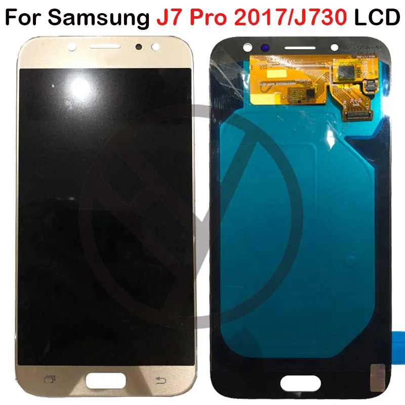 5 'ɺMOLED дисплей для SAMSUNG Galaxy J7 Pro J730 LCD 2017 сенсорный экран дигитайзер J730F |