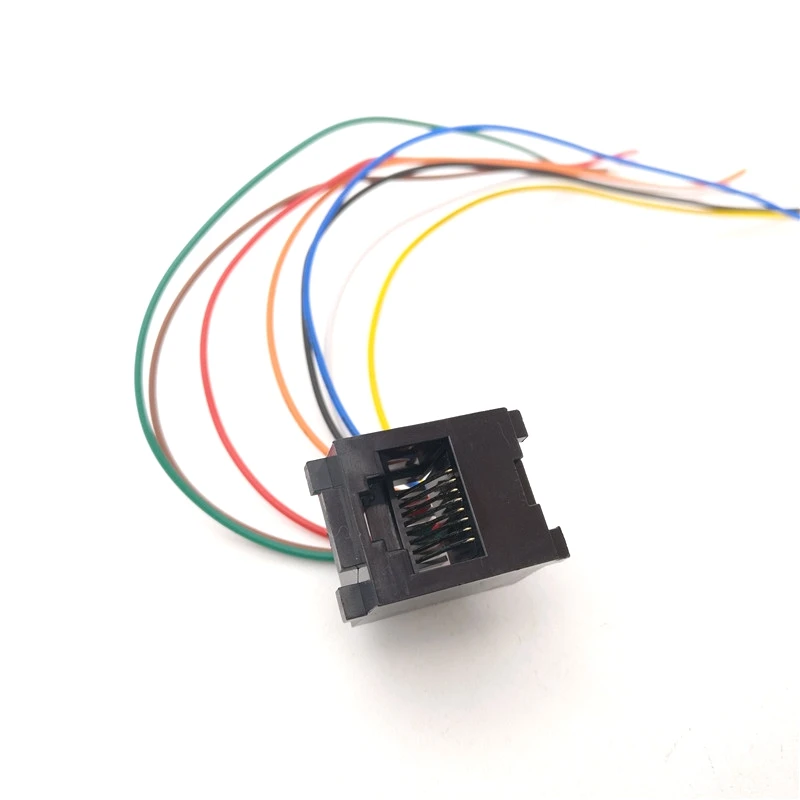 100 шт./лот 8 контактов RJ45 монтажный Тип печатной платы RJ11 8P8C модульные телефонные