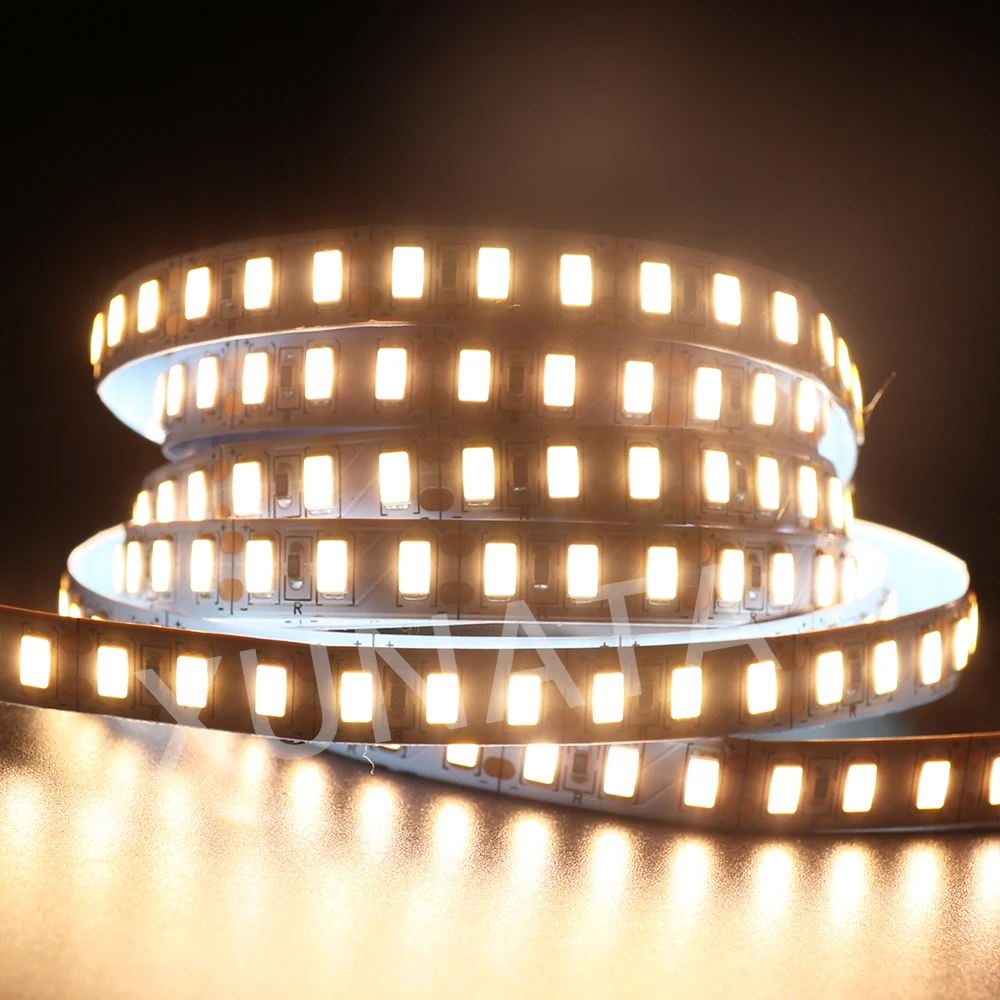 12 в 1 м 2 м 5 м SMD 5630 Epistar чип холодный белый/теплый белый супер яркая СВЕТОДИОДНАЯ лента SMD 5730 120 светодиодов/м гибкий светодиодный ленточный светильник