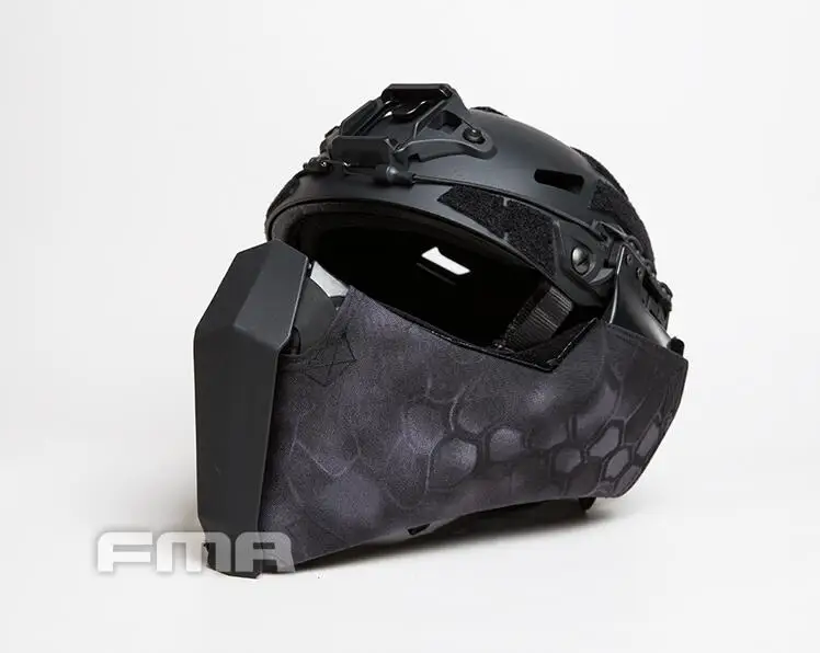 FMA Gunsight Mandible тактическая полумаска для лица для Highcut шлем боковая направляющая